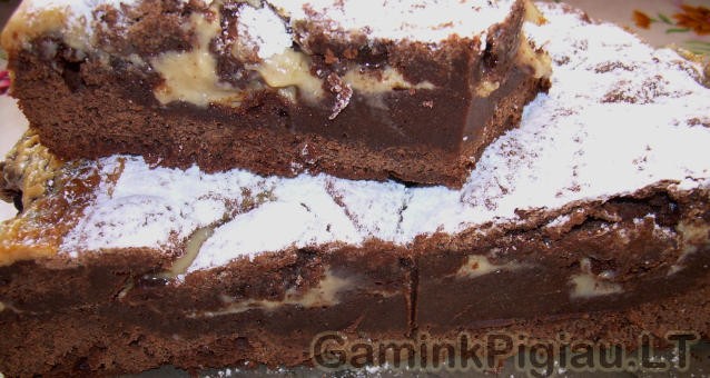 „Šlapias” šokoladinis pyragas